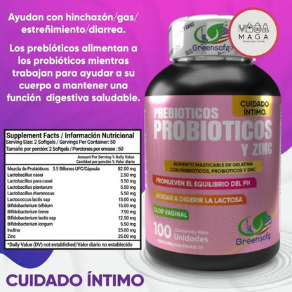 Probiotic-Zinc - Suplemento Intimo y Digestivo