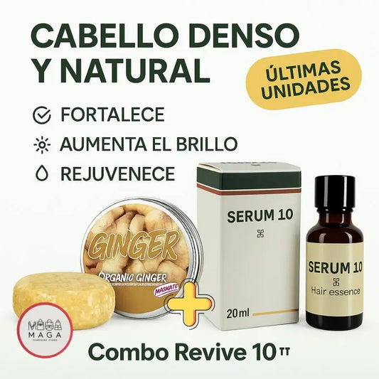 Combo Revive 10™ - Shampoo en Barra + Serum Capilar
