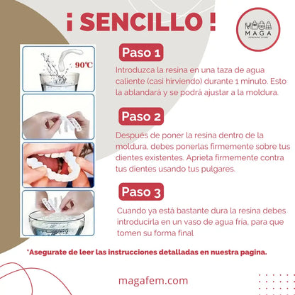 Moldura Dental Instantánea SNAPON®